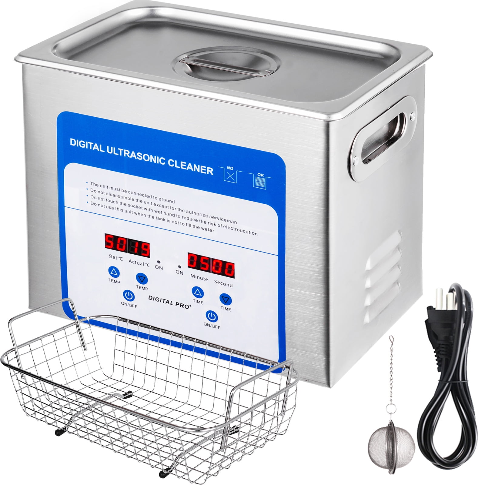 VEVOR VEVOR 3L Professional Ultrasonic Cleaner Stainless Steel