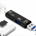 thumbnail image 5 of 4X 5 en 1 Multifuncional Otg Lector de Tarjetas Tarjeta Micro-SD / SD / USB Lector Soporte TF Android Type-C Teléfono / Computadora / Type-C Universal, 5 of 5