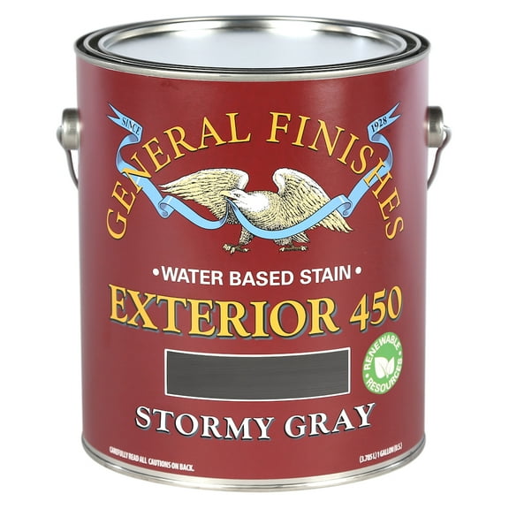 General Finishes Stormy Gray Exterior 450 Stain 1 Gallon