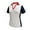 White/Navy/Red, variant on Monterey Club Women's Foil Print Contrast Golf Polo Shirt #2098
