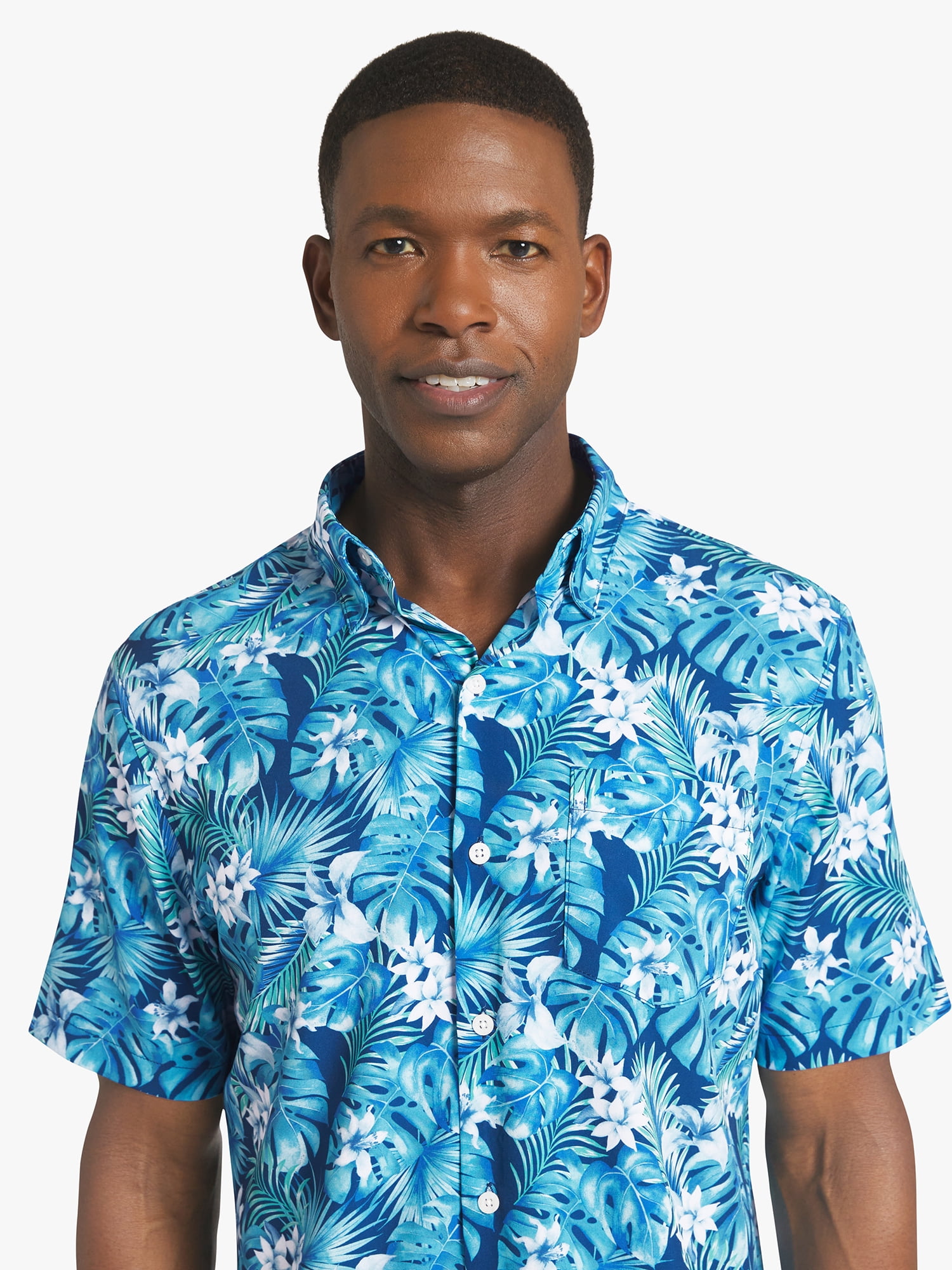 Chaps Men's & Big Men's Performance Woven Short Sleeve Shirt, Sizes S-3XL