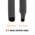 thumbnail image 4 of Heat Shrink Tubing 1/4"(6mm) Dia 10mm Flat Width 2:1 rate Shrinkable Tube Cable Sleeve 10ft - Black, 4 of 5