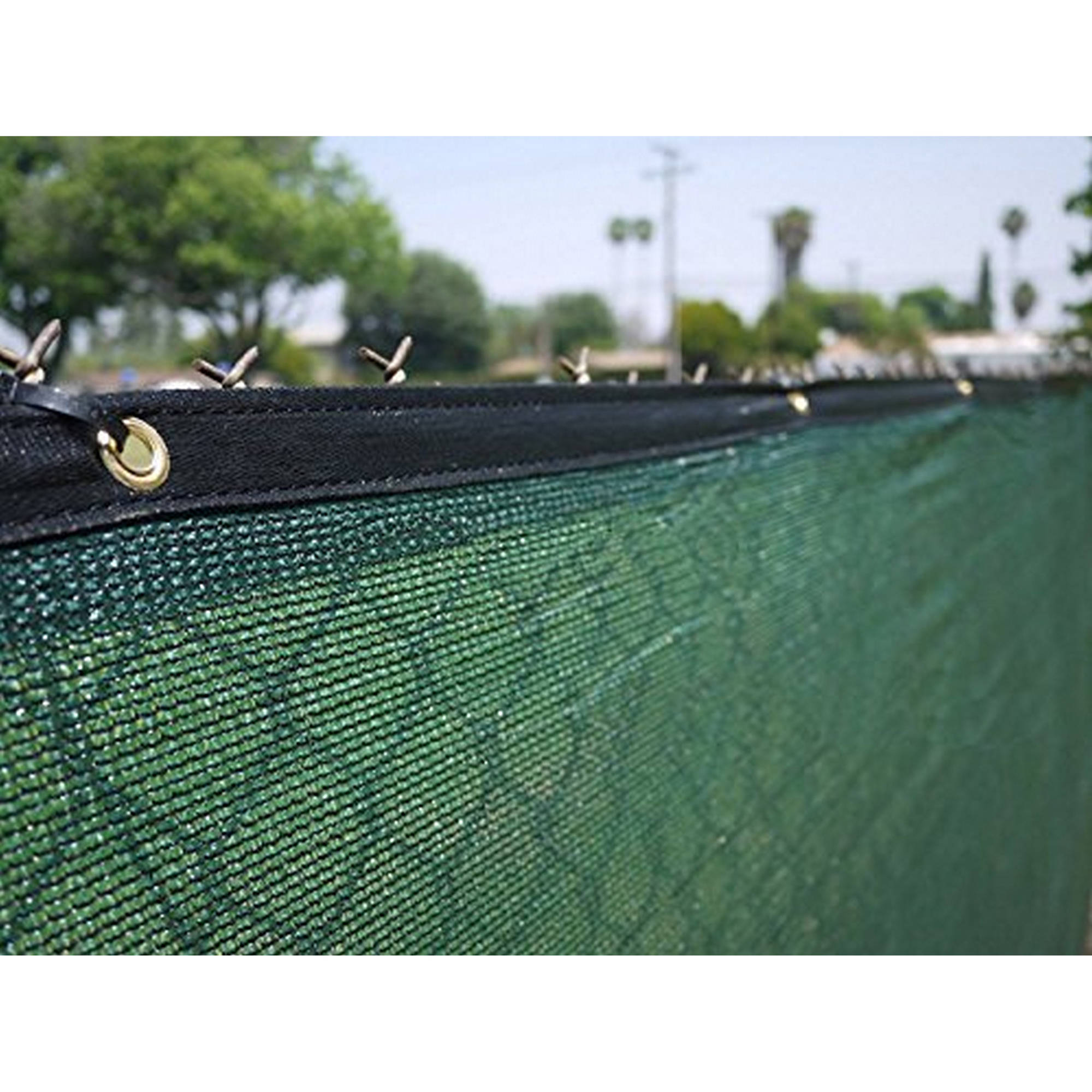 Aleko 6' x 150' (Aluminum Eye) Dark Green Fence Privacy Screen Windscreen Shade Cover by ALEKO