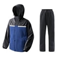 thumbnail image 3 of Men's Motorcycle Rain Suit, Two Piece Waterproof Riding Gear, Heavy Rain Jacket and Pants Set for Cycling and Outdoor Activities, 3 of 4
