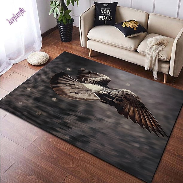 Alfombra de águila antideslizante para decoración del hogar para sala de estar, sofá, mesa, silla, almohadilla, alfombras para sala de estar, regalos80x140cm (31x55 pulgadas)80x140cm (31x55 pulgadas) zhangmengya unisex