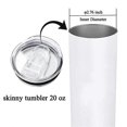 thumbnail image 2 of Skinny Tumbler Replacement Lids 10 Pack, Plastic Splash Resistant Lids Covers Spill Proof for Skinny, 2 of 5