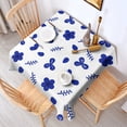 thumbnail image 5 of 42x42 Inch Waterproof Square Tablecloth, Thickened Polyester Table Cover for Dining & Parties, Floral Print, 5 of 6