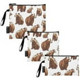 thumbnail image 2 of Haosy 3 Pack Reusable Ziploc Bags BPA Free Healthy Food Storage Bag Leakproof Sandwich Snack Freezer Bags Cute Brown Bears, 2 of 7