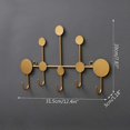 thumbnail image 2 of Wrought Iron Hook Simple Modern Metal Coat Hook Wall Hanger Storage Rack for Home Bedroom Dormitory Wardrobe Door color, 2 of 4