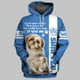 thumbnail image 2 of Sudadera con capucha con estampado 3D de chihuahua, husky, perro tzu o perro de montaña bernés para mujer y hombre, chándal de calle, regalo de amor para perros, 2 of 5