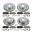 thumbnail image 3 of PowerStop Front and Rear Z23 Evolution Sport Carbon-Fiber Ceramic Brake Pad and Drilled & Slotted Rotor Kit Fits: LAND ROVER Select Models K6048, 3 of 10