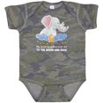 thumbnail image 3 of Inktastic My Great Grandma Loves Me to the Moon and Back Elephant Boys or Girls Baby Bodysuit, 3 of 5