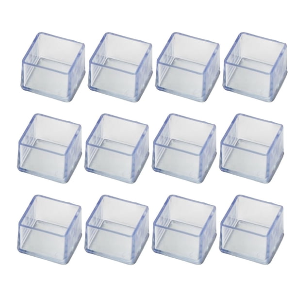 Kearding Juego de patas para muebles y sillas, 12 Uds., almohadillas geométricas gruesas, cubiertas resistentes al desgaste, accesorios para el Decoración del hogar Cubo