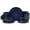 Twilight Blue-Linear Hues Series-16, variant on 16 Piece Linear Hues Series Speckled White Tableware Set