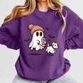 thumbnail image 4 of WEAIXIMIUNG Chandails en Molleton pour Femmes Coupe Ample Automne Imprimé Col Rond Pull Décontracté Manches Longues Blouse Ample, 4 of 4