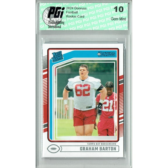 Graham Barton 2024 Donruss #380 Football Rookie Card PGI 10