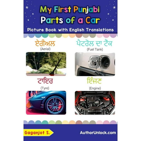 My First Punjabi Parts of a Car Picture Book with English Translations -