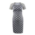 thumbnail image 6 of DYMADE Women Printed Short Sleeve Maternity Soft Round&nbsp;Neck Breast-Feeding Dress, 6 of 6