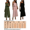 thumbnail image 5 of Frontwalk Ladies Playsuit Wide Leg Romper Cami Jumpsuits Women Casual Long Pants Bohemian Trousers Black M, 5 of 5