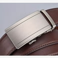 thumbnail image 5 of Mens Genuine Leather Ratchet Belts Adjustable Automatic Size 30 34 40 42 Brown, 5 of 7
