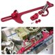thumbnail image 1 of Qiilu Billet - Soporte de carburador de cable de acelerador de aluminio para carburador Holley serie 4150 y 4160 (rojo) EOTVIA No, 1 of 4