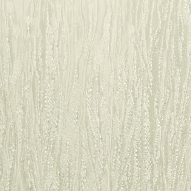 Ultimate Textile (3 Pack) Crinkle Taffeta - Delano 72 x 108-Inch Rectangular Tablecloth - for Party, Wedding, Home Dining, Hotel and Catering use, Ivory Cream