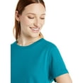 thumbnail image 3 of Time and Tru Women's Cotton T-Shirt Dress with Short Sleeves, Sizes S-XXXL, 3 of 3