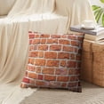 thumbnail image 3 of LALILO Throw Pillow Covers Red Brick Wall Red Brick Wall Brick Red Aged Cushion Cover 18" x 18", 2 Pack, 3 of 6