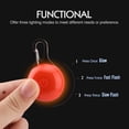 thumbnail image 5 of Water Resistant Clip-On Dog & Cat Collar LED Lights, Collar Light, Collar Charms 6pcs Upgraded 6 Colors LED Dog Collar Safety Night For Walking, Light Up Dog Collar-5 Flashing Modes, Battery Included, 5 of 7