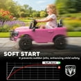 thumbnail image 5 of Qaba 12V Kids Ride on Car, Licensed Dodge RAM 3500 Ride on Toys for Toddlers with Dual Motors, Remote Control, Suspension, Bluetooth and Lights, Pink, 5 of 9