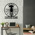 thumbnail image 4 of Craftnamesign Custom Queen Bee Metal Wall Art LED Light, Personalized Beekeeper Name Sign, 4 of 5