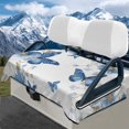 thumbnail image 2 of HUIACONG Butterfly Print Golf Cart Seat Covers Easy to Install Comfortable Universal Seat Covers for Golf Cart Foldable Golfs Car Interior Covers Compatible with EZGO Yamaha Club Cars, 2 of 7