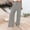 Grey, variant on Ladies Casual Fashion Commuting Solid Color Elastic Waist Trousers Wide Leg Pants Womens Casual Pants on Womens Linen Pants Tall Womens Casual Leggings Stretchy Work Pants