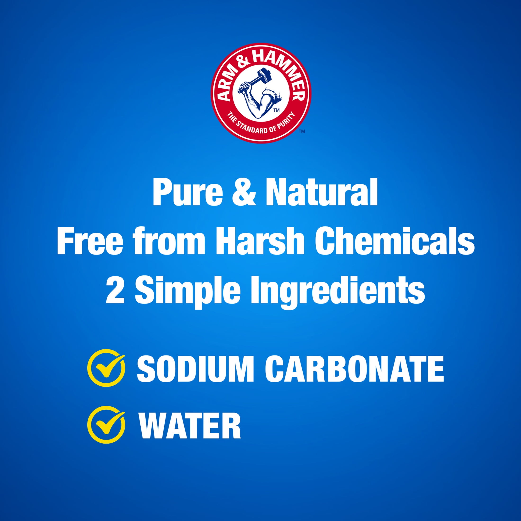 (3 pack) ARM & HAMMER Super Washing Soda Powder Laundry Detergent Booster & Household Cleaner, 55 oz