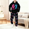 thumbnail image 5 of Kiijoy Girls' Hoodie and Jogger Pants Set Hooded Sweatshirt Sweatpants Tracksuit, Sizes 2-3T, 5 of 6