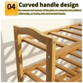 thumbnail image 5 of ALSO GO Bamboo Shoe Rack 4 Tier Shoe Organizer for Closet Entryway Shoe Shelf Shoe Cabinet Free Standing Shoe Racks for Indoor Home Natural, 4 tier Wood Shoe Shelf Unit, 26.77''L x 9.84''Wx 28.74''H, 5 of 7