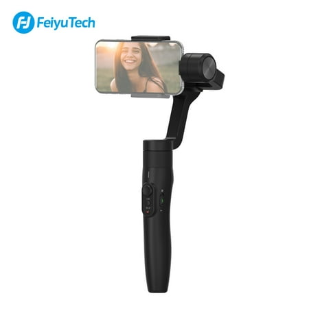 FeiyuTech Vimble 2 3- Stabilized Handheld Gimbal & Pole Splash-proof Telescopic Extension Mobile Phone Video Stabilizer Support Face & Object Tracking Time-lapse Photography Built-in Zoom Slider for