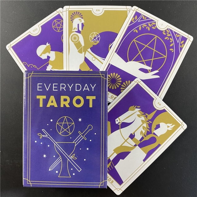 Cartas de Tarot de Animal sagrado, cubierta de adivinación, versión en inglés, juego de mesa de oráculo de entretenimiento Fivean unisex