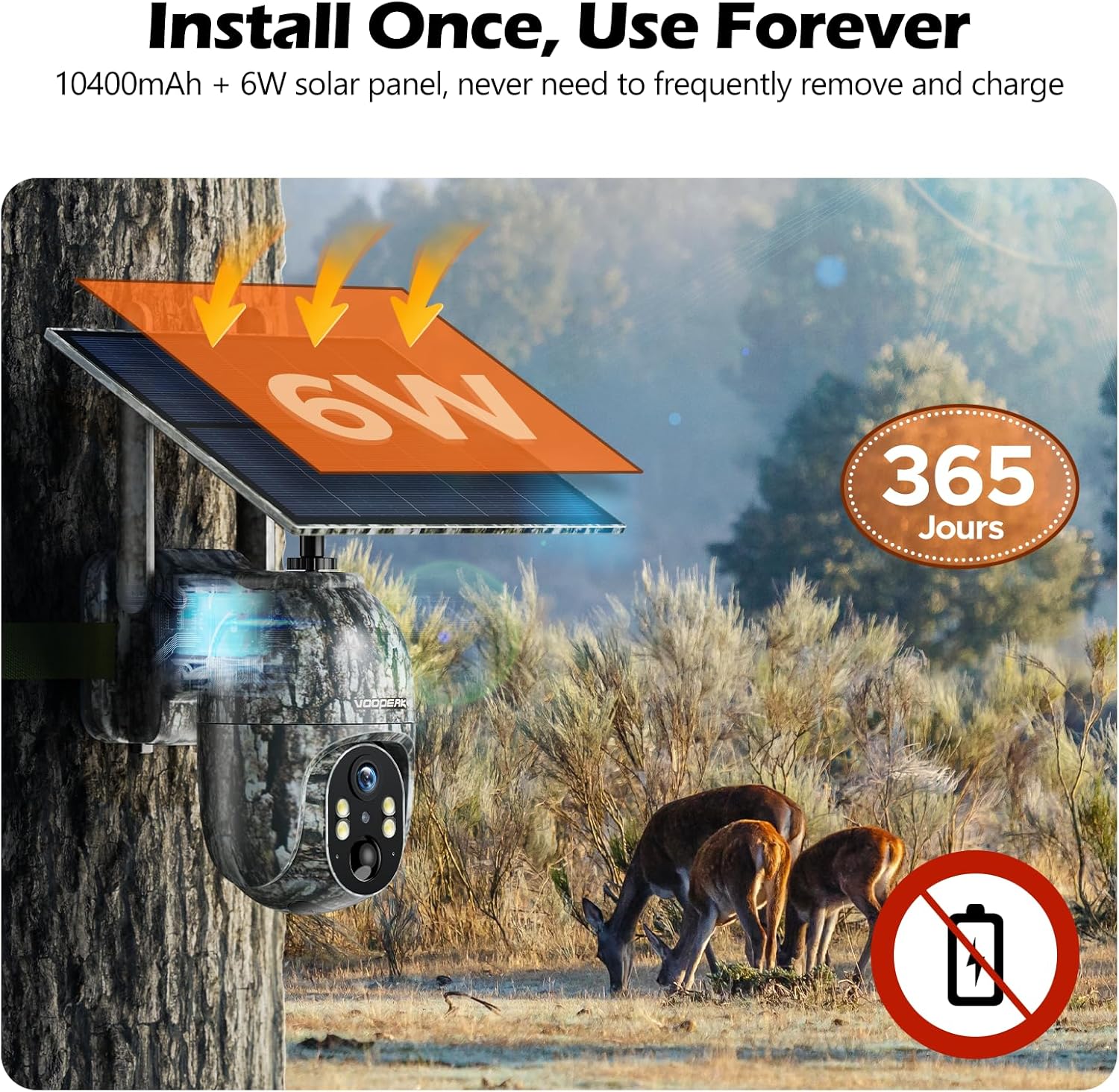 CAMPARK Trail Camera with 4G Cellular Solar, 1080P Hunting Game Camera with Live View and Motion Alerts, 940nm No Glow Night Vision IP66 Waterproof for Wildlife Monitoring