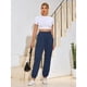 thumbnail image 5 of Qarigey Pantalones deportivos para mujer, pantalones elásticos de longitud completa, cómodos pantalones sueltos, ropa deportiva informal de Prendas para la parte inferior del cuerpo 4XL, 5 of 6