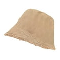 thumbnail image 1 of 56-58cm hat circumference fisherman hat female spring and summer bucket hat sunscreen hat sun hat - Khaki, 1 of 5