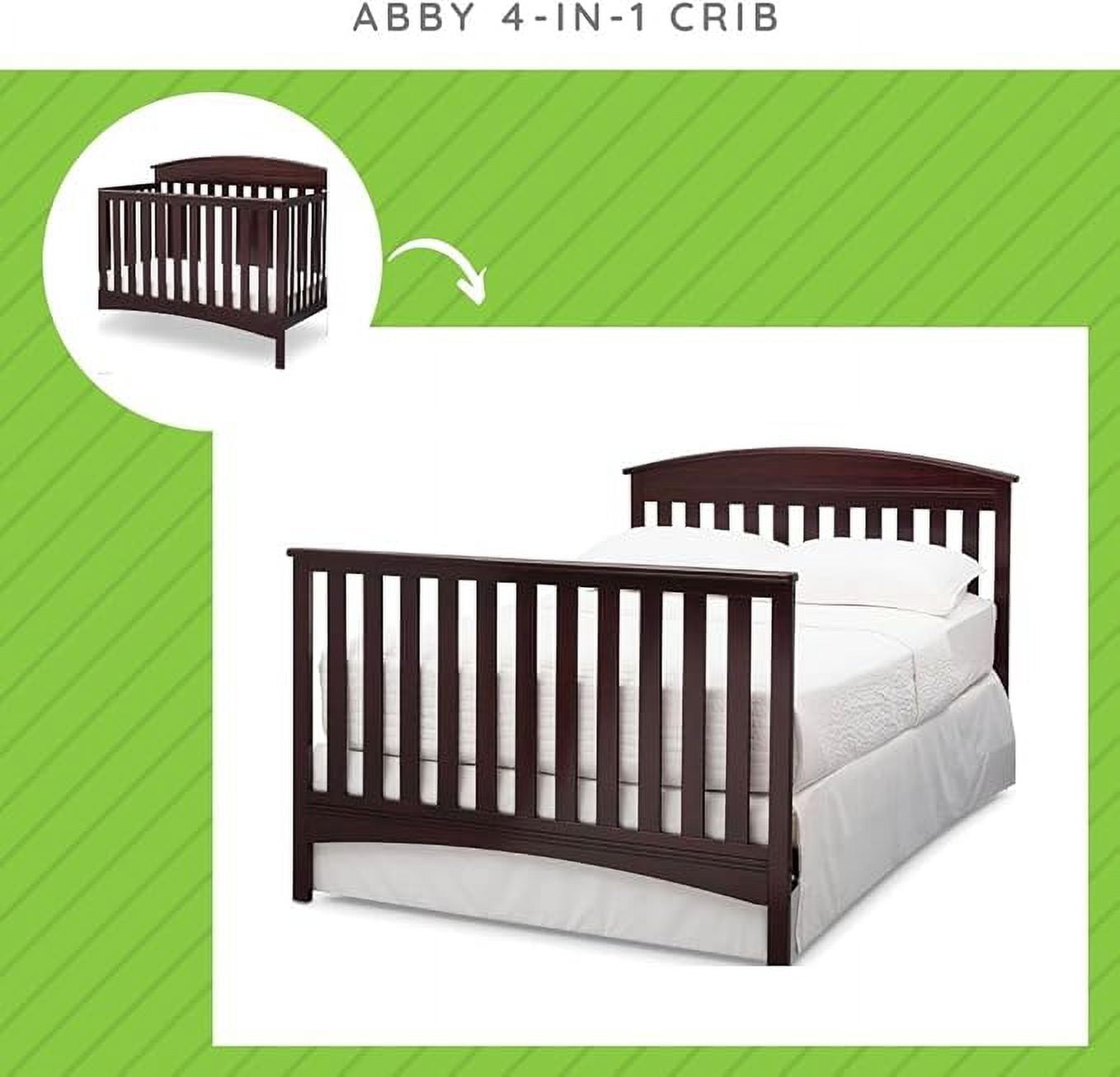 Full-Size Conversion Kit Bed Rails for Abby Crib by Delta Children - #0050 (Dark Chocolate - 207)
