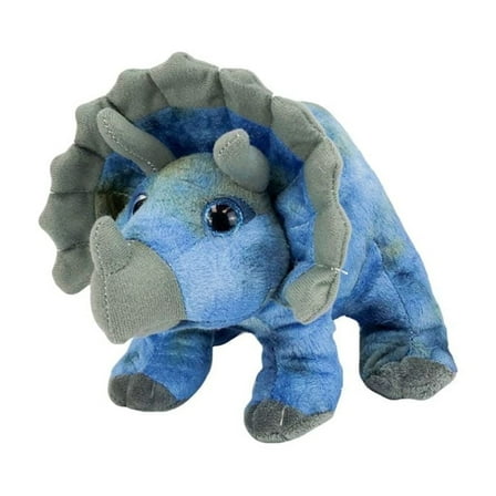 Plush Gear Stella the Triceratops 8" Plush Dinosaur Toy Soft Stuffed Animal Gift for Kids 3 Years and Up