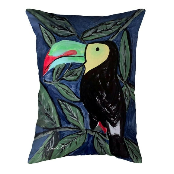 Betsy Drake Interiors Toucan 11x14 Small No Cord Pillow