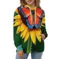thumbnail image 4 of Sunflower Butterfly Bloom Men's Women New Sweatshirt Hoodie Men's Plus Size Sweatshirt Hooded Sweatshirt 3d Printed Street Men's Cloth, 4 of 6
