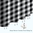 thumbnail image 6 of Black White and Gray Checkerboard Pattern Shower Curtain 36"x72" ,Bathroom Decorative Shower Curtains Set with 12 Hooks,Modern Waterproof Washable Shower Curtain, 6 of 6