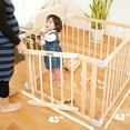 HARPPA Wooden Playpen for Babies and Toddlers, Baby Play Yards for Play