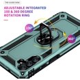 thumbnail image 3 of for Galaxy A13 5G Case, Samsung A13 5G Case,with HD Screen Protector, [Military Grade] Ring Car Mount Kickstand Hybrid Hard PC Soft TPU Shockproof Protective Case for A13 5G (Dark Green), 3 of 12