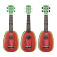thumbnail image 1 of 21 Inch 12 Fret 4 String Basswood Ukulele Electric Acoustic Guitar Watermelon Style Ukelele for Musical Instrument Lover, 1 of 7