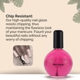 thumbnail image 5 of Pro Nail Wet Glaze - Clear Quick Top Coat Dry Nail Polish Professional salon size. 2.5 Oz, 5 of 7